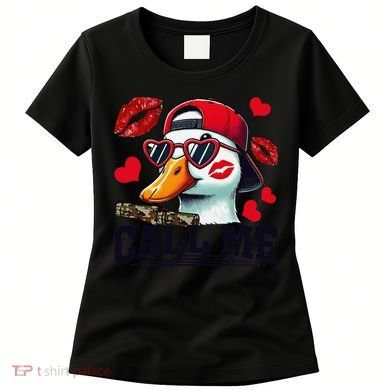 Call Me Valentines Duck Hunting Lover For Hunter Women's T-Shirt