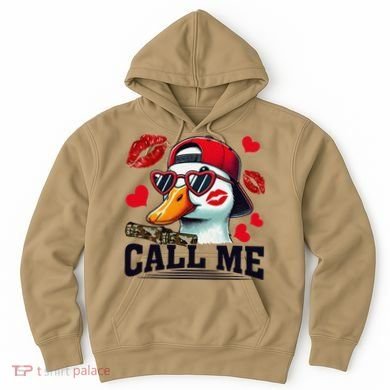 Call Me Valentines Duck Hunting Lover For Hunter Hoodie