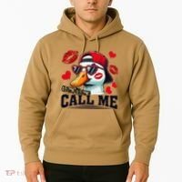 Call Me Valentines Duck Hunting Lover For Hunter Hoodie thumb 2
