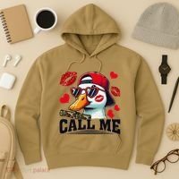 Call Me Valentines Duck Hunting Lover For Hunter Hoodie thumb 3