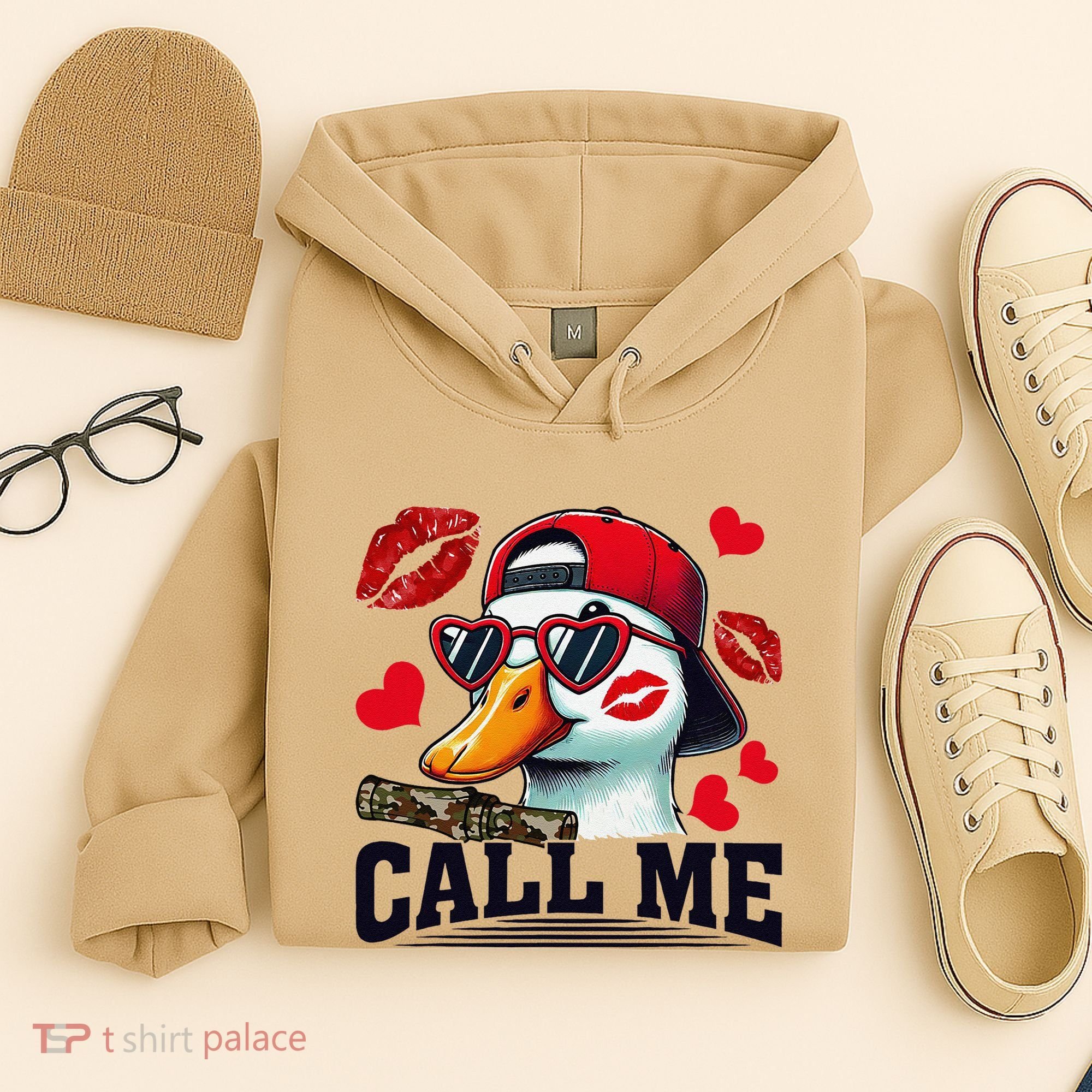 Call Me Valentines Duck Hunting Lover For Hunter Hoodie