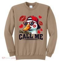 Call Me Valentines Duck Hunting Lover For Hunter Sweatshirt thumb 0