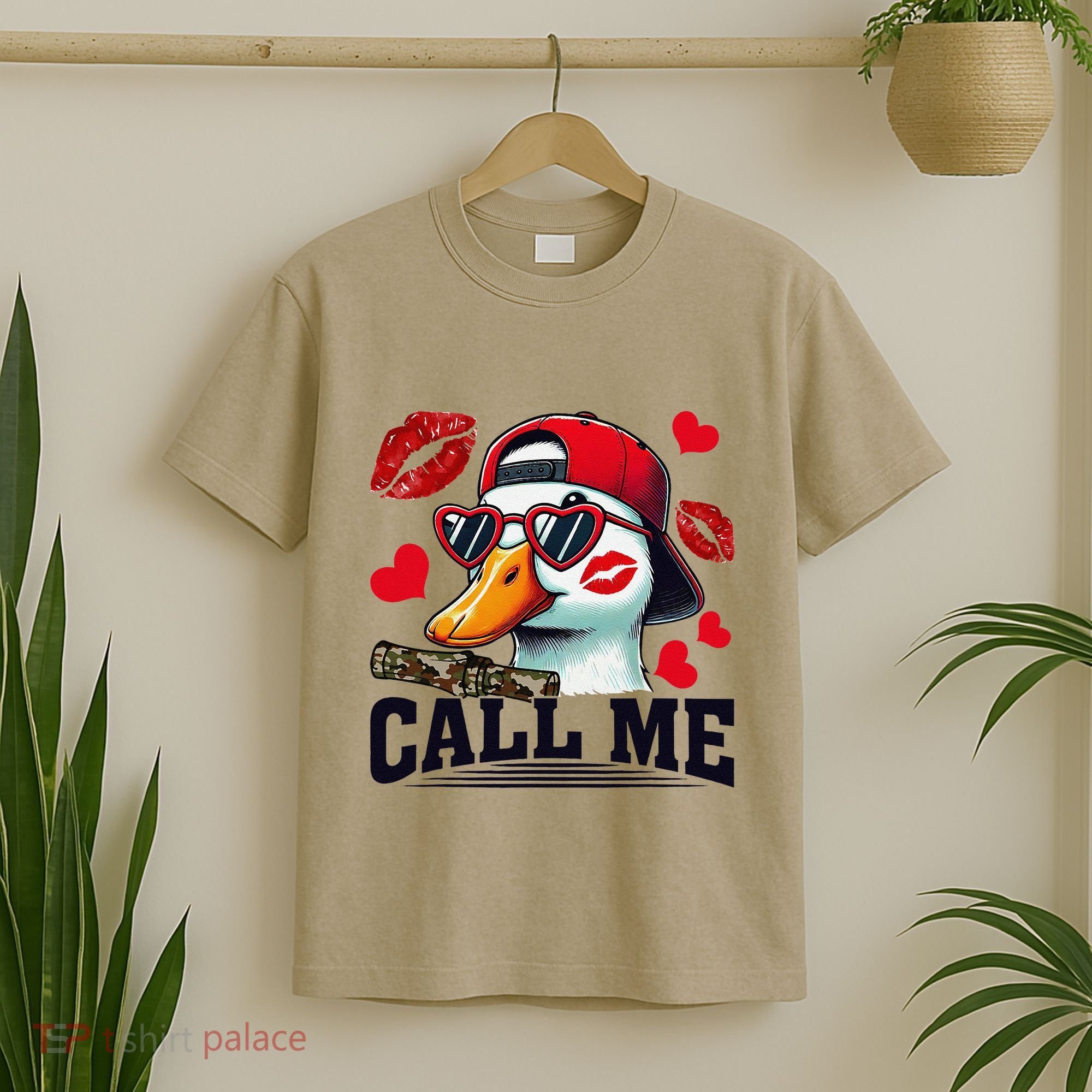 Call Me Valentines Duck Hunting Lover For Hunter T-Shirt