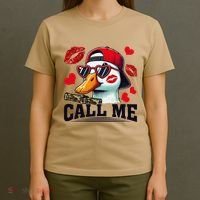 Call Me Valentines Duck Hunting Lover For Hunter T-Shirt thumb 4
