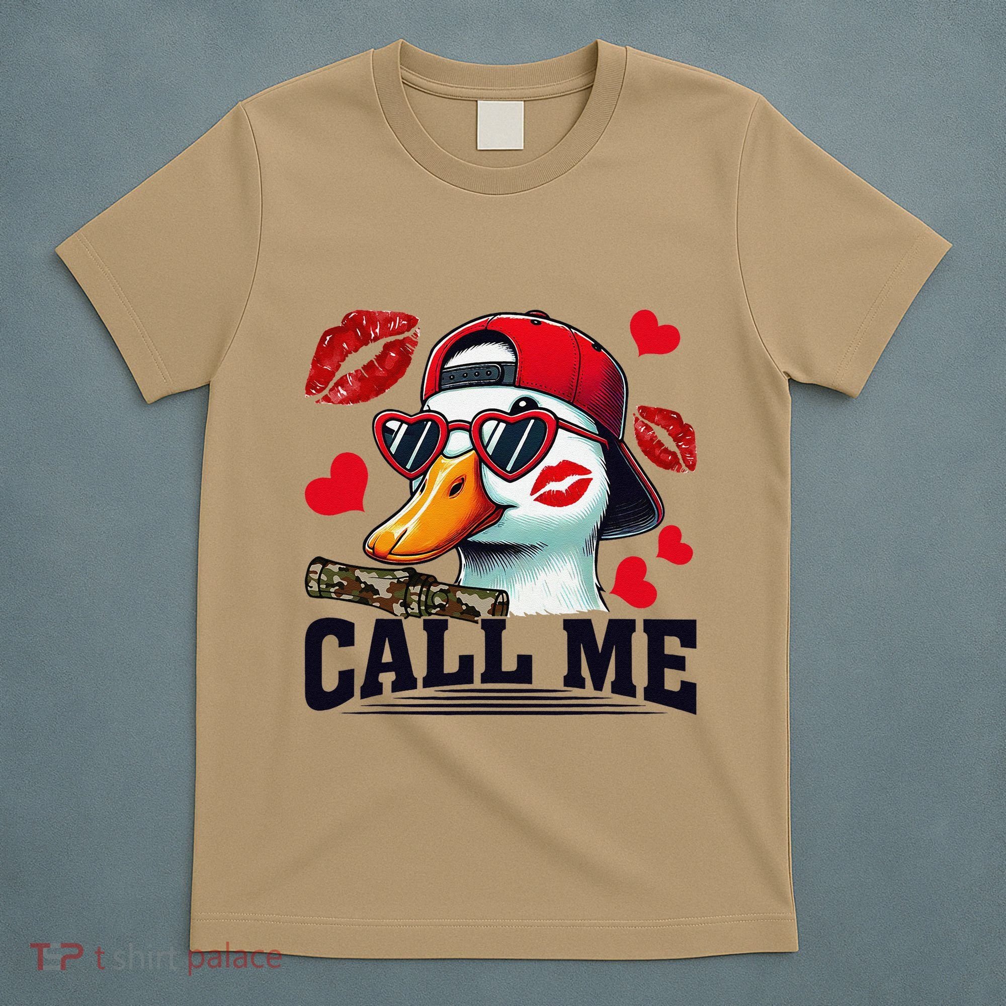 Call Me Valentines Duck Hunting Lover For Hunter T-Shirt