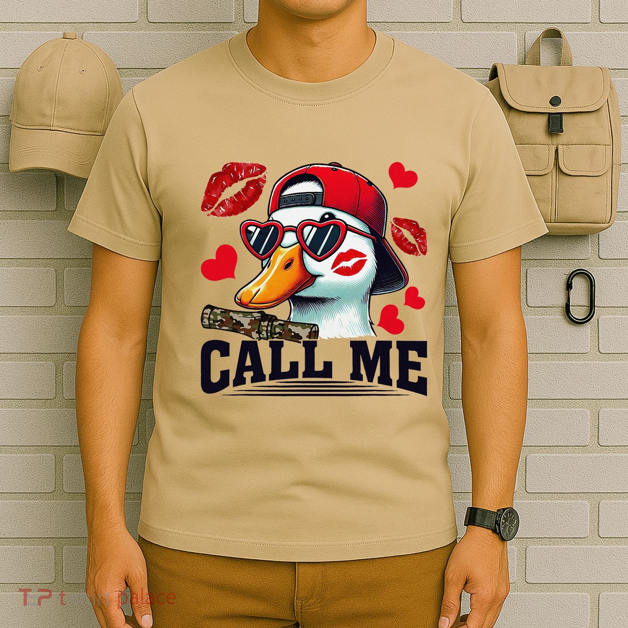 Call Me Valentines Duck Hunting Lover For Hunter T-Shirt