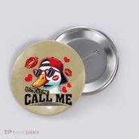 Call Me Valentines Duck Hunting Lover For Hunter Button thumb 0