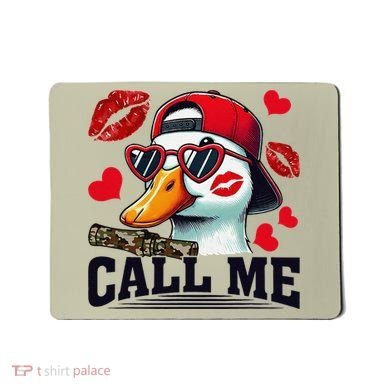 Call Me Valentines Duck Hunting Lover For Hunter Mousepad