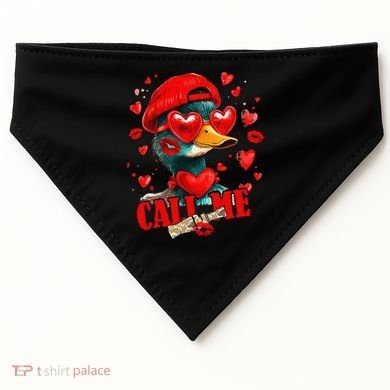 Call Me Valentines Duck Hunting Lover For Hunter USA-Made Doggie Bandana