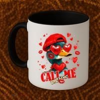 Call Me Valentines Duck Hunting Lover For Hunter Coffee Mug thumb 2