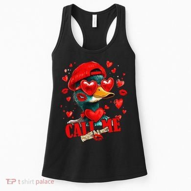Call Me Valentines Duck Hunting Lover For Hunter Women's Tank Top