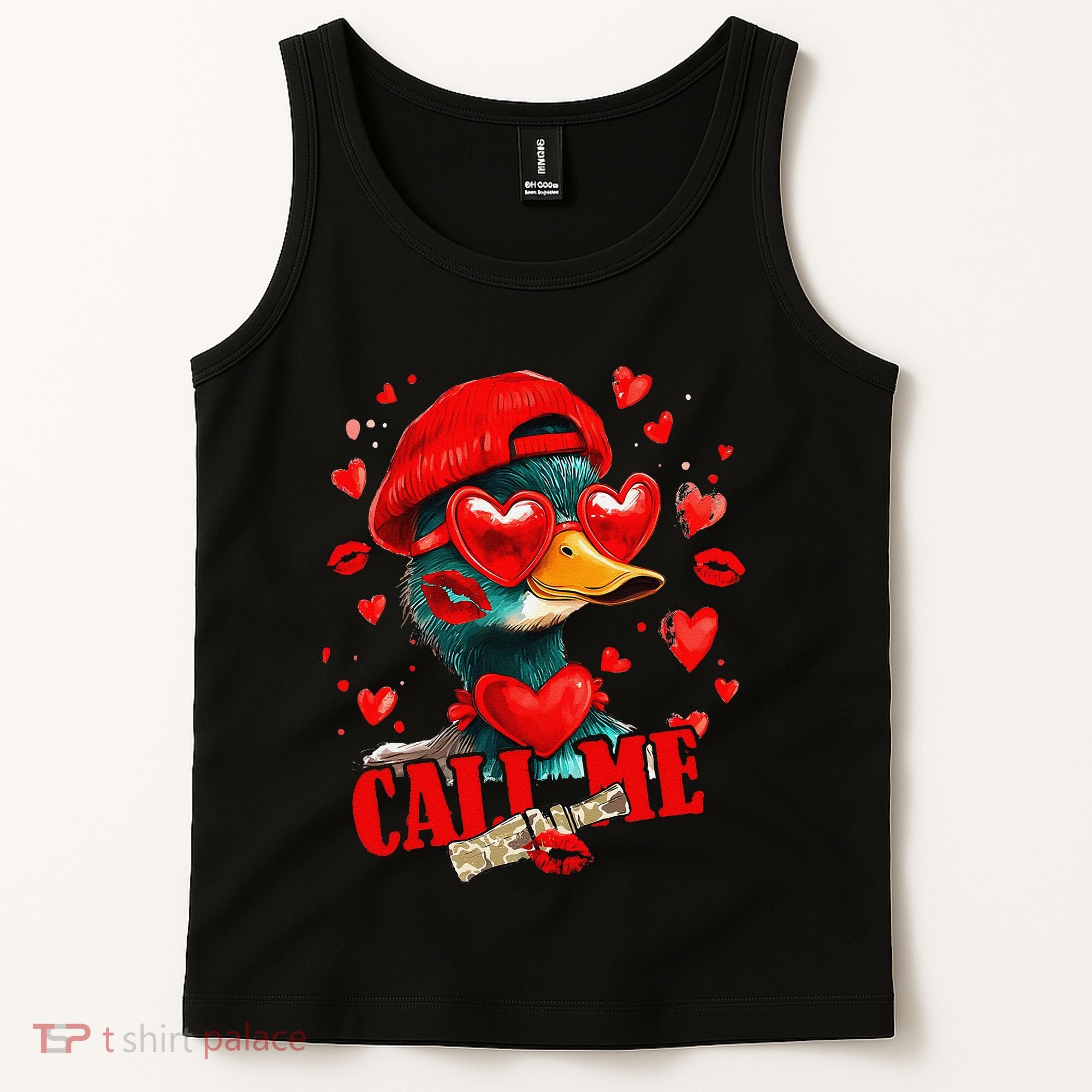 Call Me Valentines Duck Hunting Lover For Hunter Tank Top