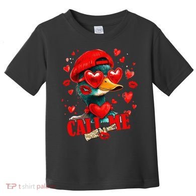 Call Me Valentines Duck Hunting Lover For Hunter Toddler T-Shirt
