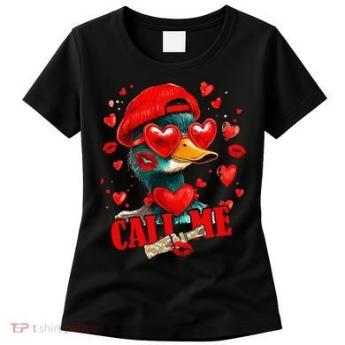 Call Me Valentines Duck Hunting Lover For Hunter Women's T-Shirt