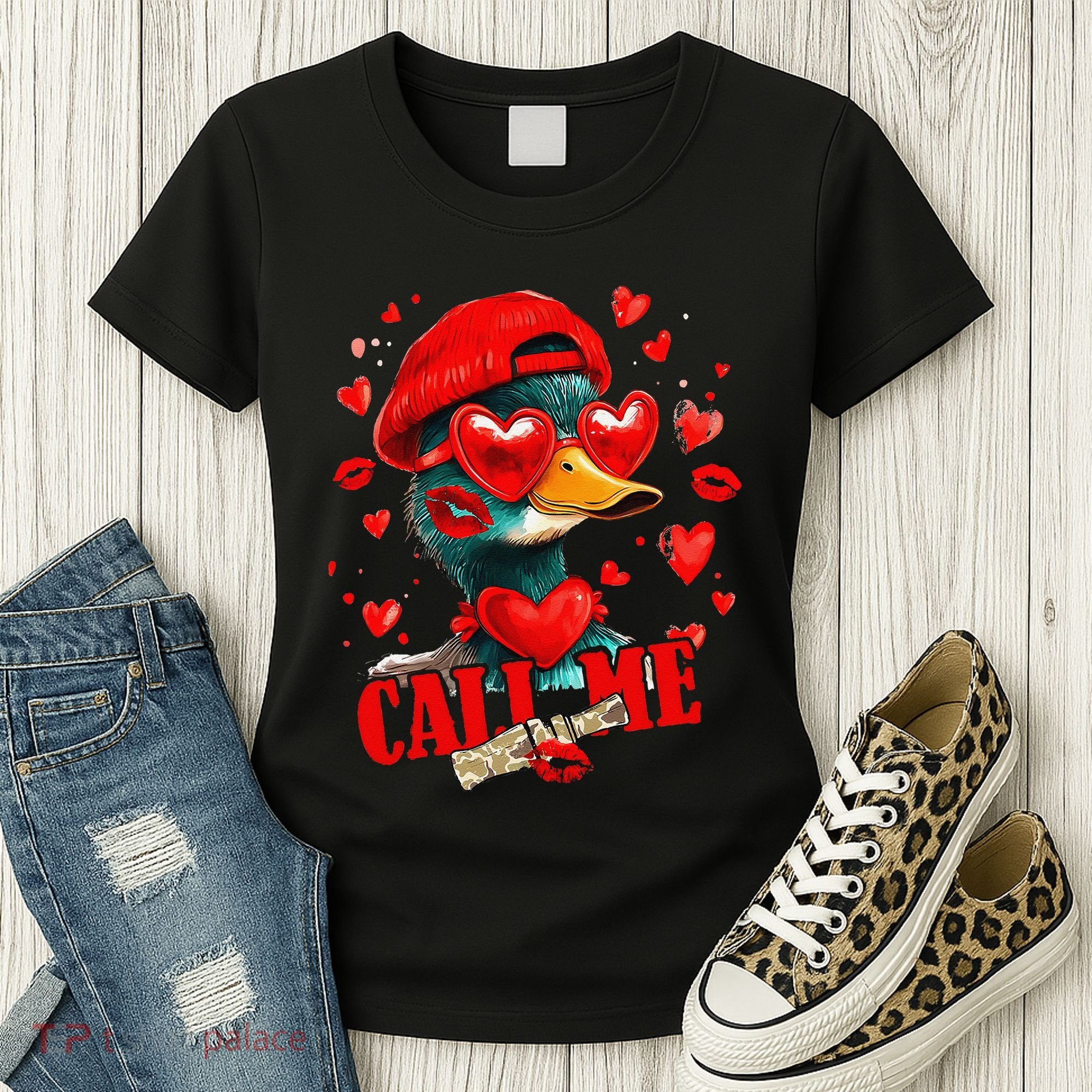 Call Me Valentines Duck Hunting Lover For Hunter Women's T-Shirt