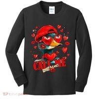 Call Me Valentines Duck Hunting Lover For Hunter Kids Long Sleeve Shirt thumb 0