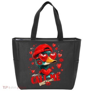 Call Me Valentines Duck Hunting Lover For Hunter Tote Bag