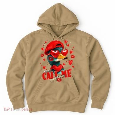 Call Me Valentines Duck Hunting Lover For Hunter Hoodie