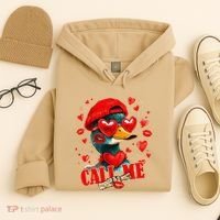 Call Me Valentines Duck Hunting Lover For Hunter Hoodie thumb 4