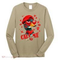 Call Me Valentines Duck Hunting Lover For Hunter Long Sleeve Shirt thumb 0