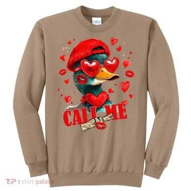 Call Me Valentines Duck Hunting Lover For Hunter Sweatshirt