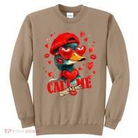 Call Me Valentines Duck Hunting Lover For Hunter Sweatshirt thumb 0