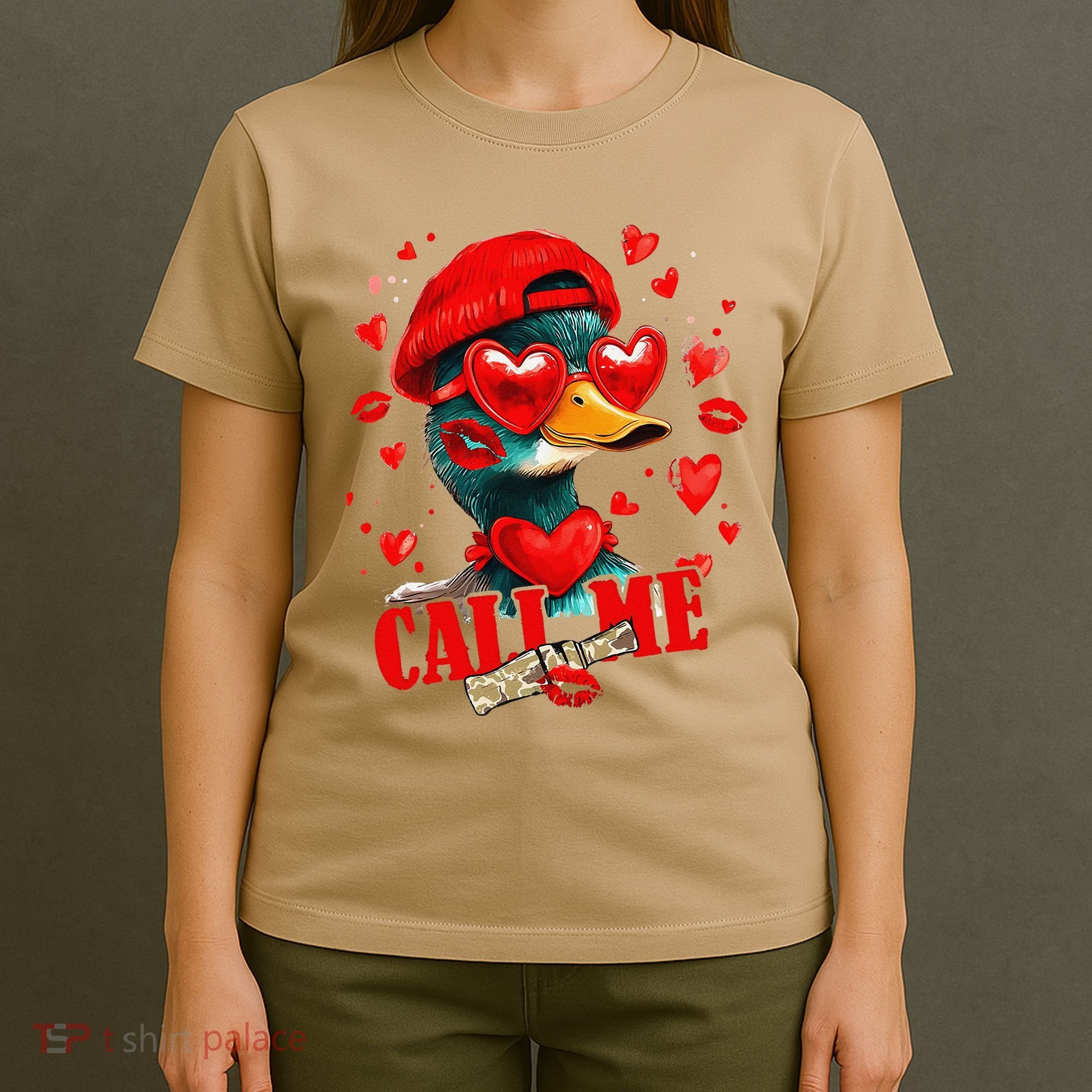 Call Me Valentines Duck Hunting Lover For Hunter T-Shirt