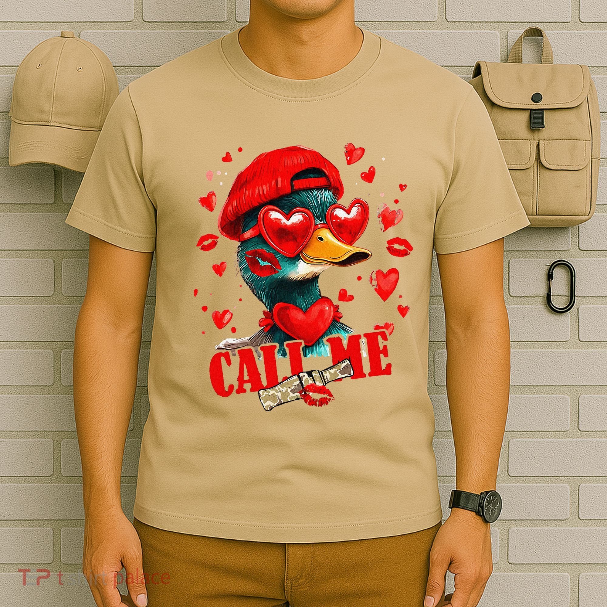 Call Me Valentines Duck Hunting Lover For Hunter T-Shirt