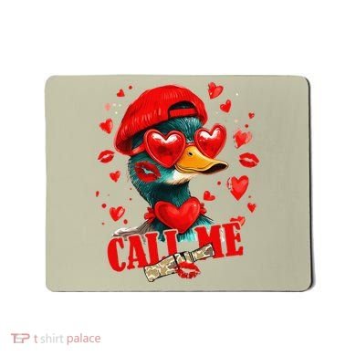 Call Me Valentines Duck Hunting Lover For Hunter Mousepad