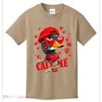 Call Me Valentines Duck Hunting Lover For Hunter Kids T-Shirt thumb 0