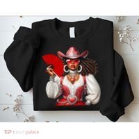 Cowgirl Melanin Western Country  Sweatshirt thumb 2