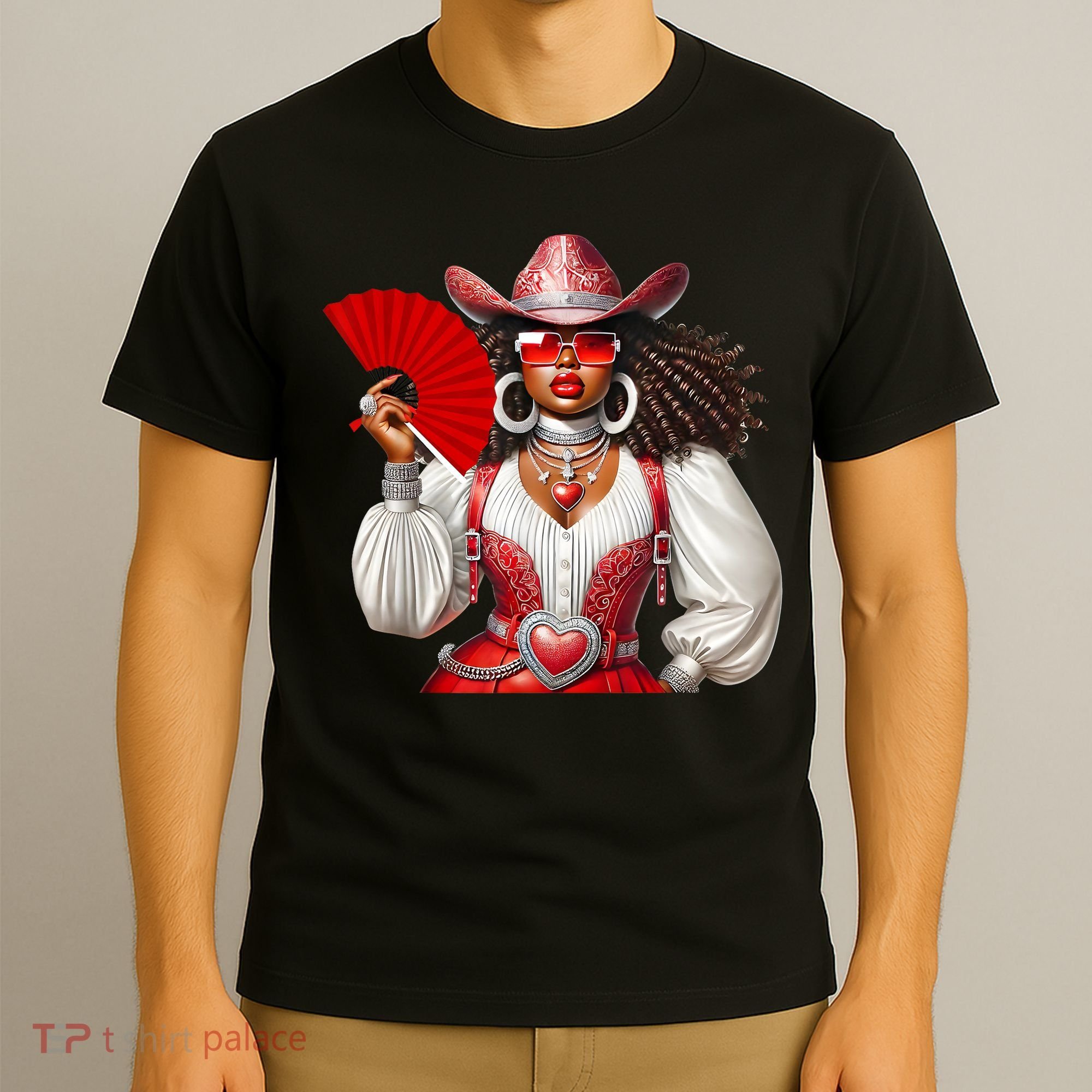 Cowgirl Melanin Western Country  T-Shirt