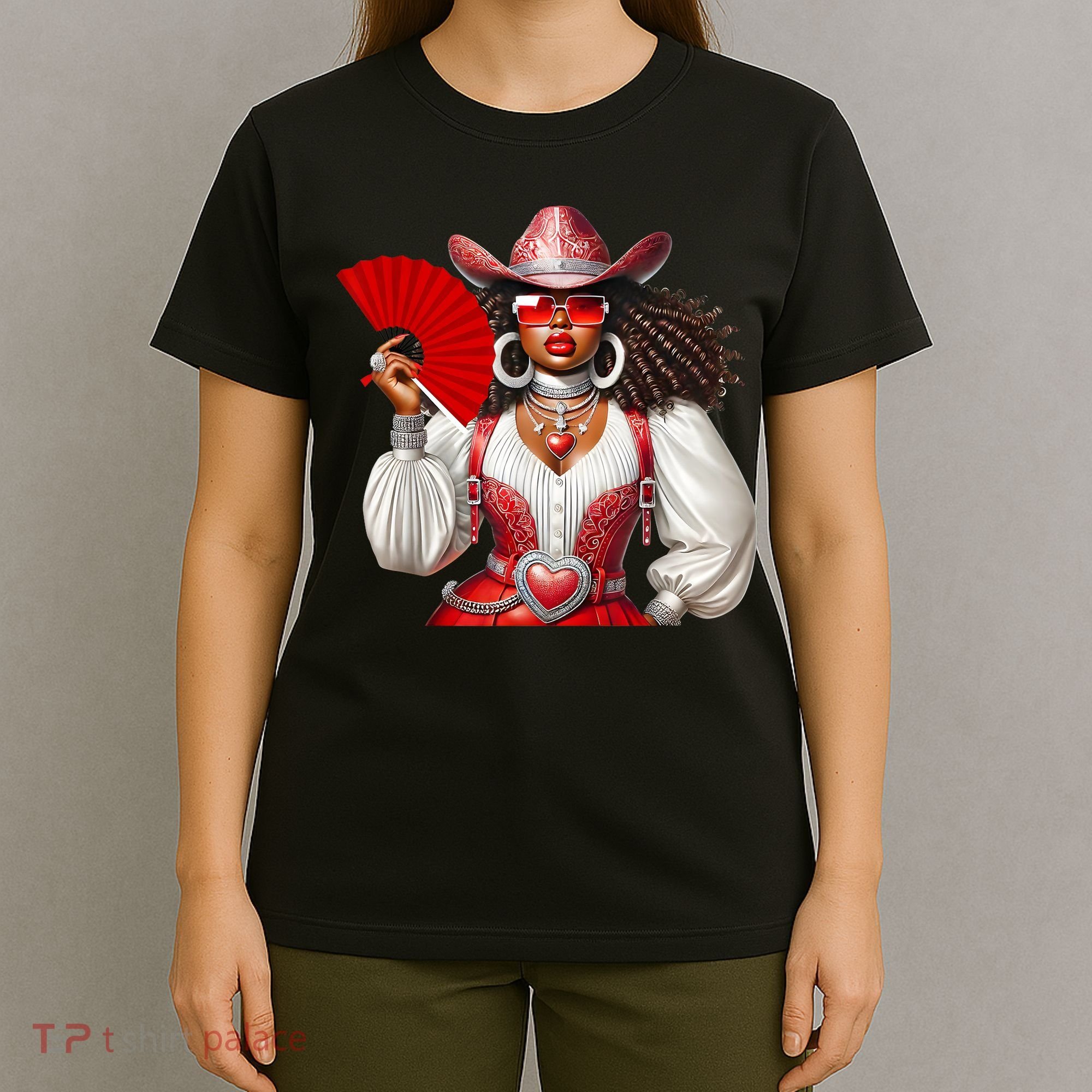 Cowgirl Melanin Western Country  T-Shirt