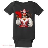Cowgirl Melanin Western Country  Baby Bodysuit thumb 0