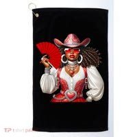 Cowgirl Melanin Western Country  Golf Towel thumb 0