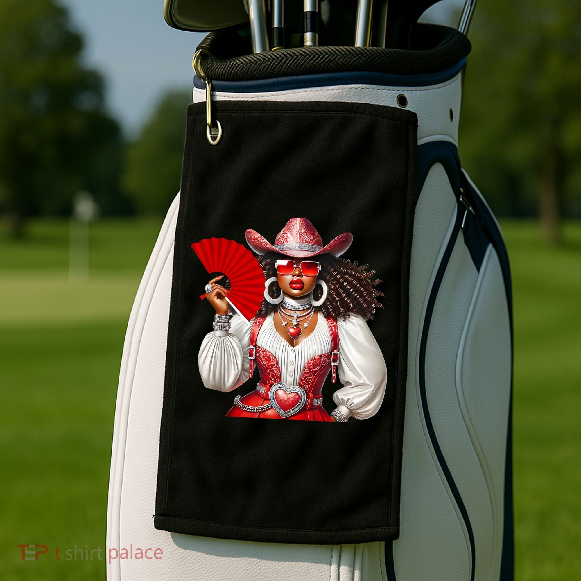 Cowgirl Melanin Western Country  Golf Towel