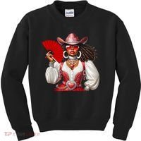 Cowgirl Melanin Western Country  Kids Sweatshirt thumb 0