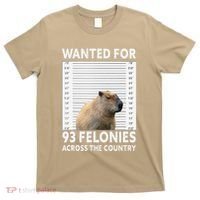 Capybara Mugshot Wanted For 93 Felonies Across The Country T-Shirt thumb 0
