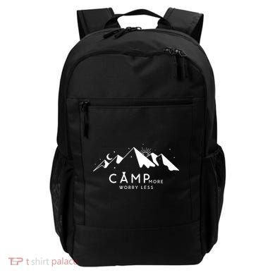 Camp More Worry Less Mountain Nature Backpack