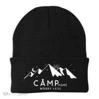 Camp More Worry Less Mountain Nature Beanie thumb 0