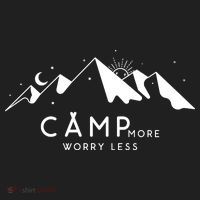 Camp More Worry Less Mountain Nature Beanie thumb 2