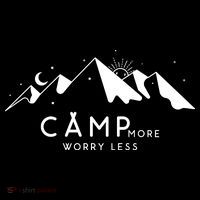 Camp More Worry Less Mountain Nature Women's Hoodie thumb 2