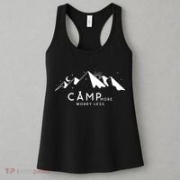 Camp More Worry Less Mountain Nature Women's Tank Top thumb 3