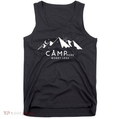 Camp More Worry Less Mountain Nature Tank Top
