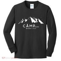 Camp More Worry Less Mountain Nature Kids Long Sleeve Shirt thumb 0