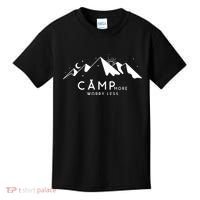 Camp More Worry Less Mountain Nature Kids T-Shirt thumb 0