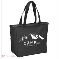 Camp More Worry Less Mountain Nature Tote Bag thumb 2