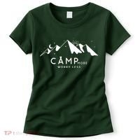 Camp More Worry Less Mountain Nature Women's T-Shirt thumb 0
