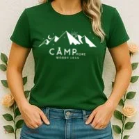 Camp More Worry Less Mountain Nature Women's T-Shirt thumb 2