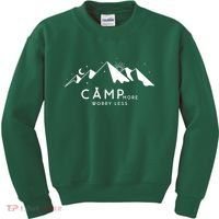 Camp More Worry Less Mountain Nature Kids Sweatshirt thumb 0